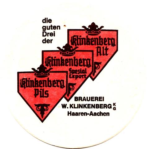 aachen ac-nw klinkenberg rund 1a (215-die guten drei-schwarzrot)